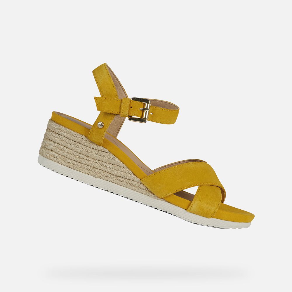 Sandales Geox Ischia - Jaune - Femme 498723-PTS